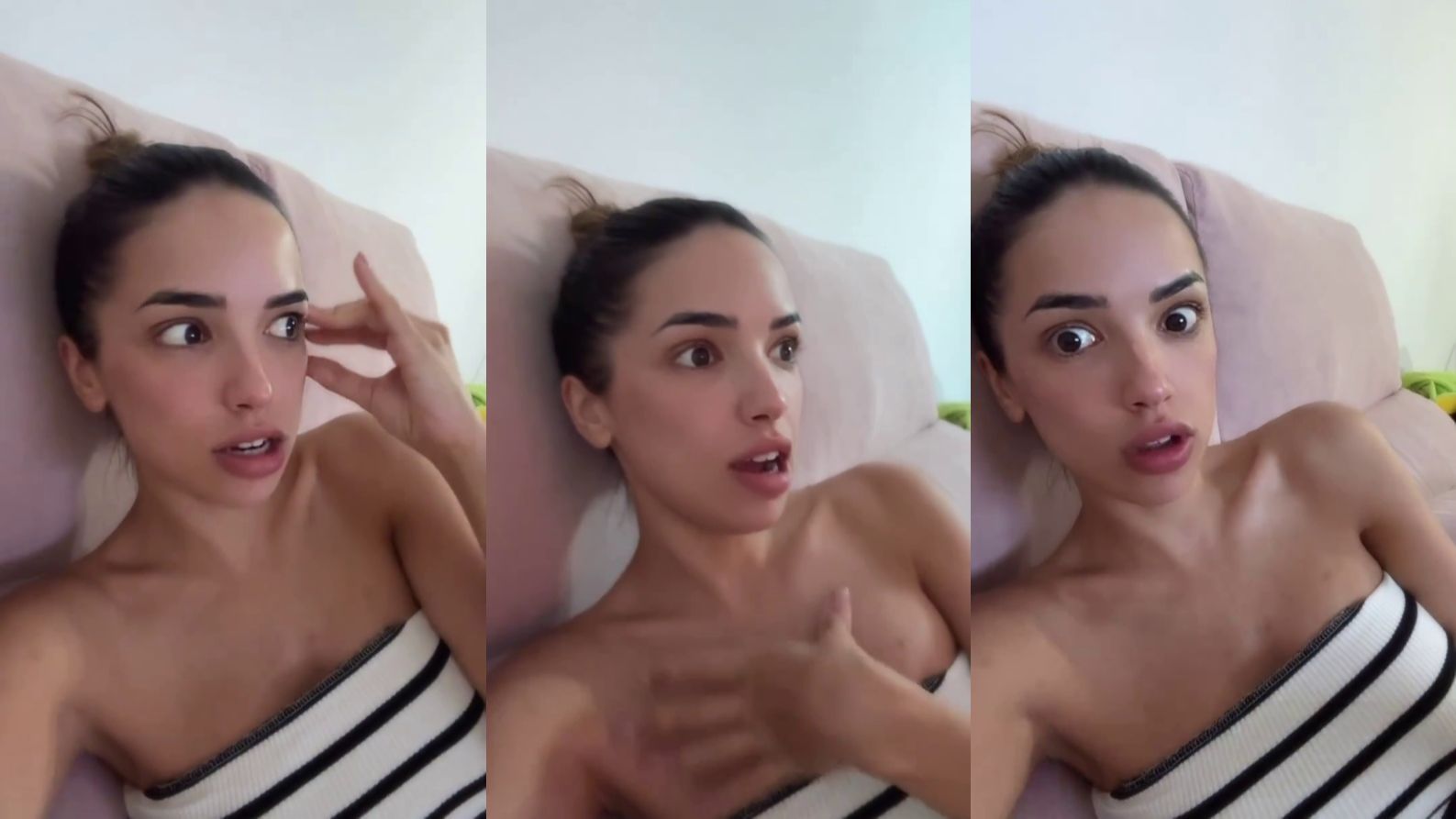 Lucía hablando sobre el escándalo que ha provocado la foto de su hija