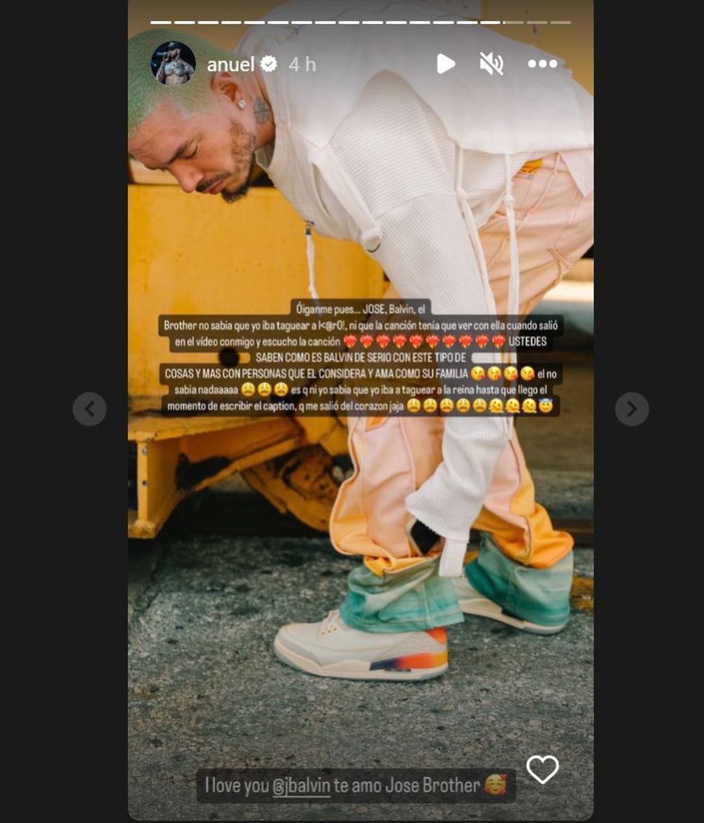 Anuel AA, sobre J Balvin