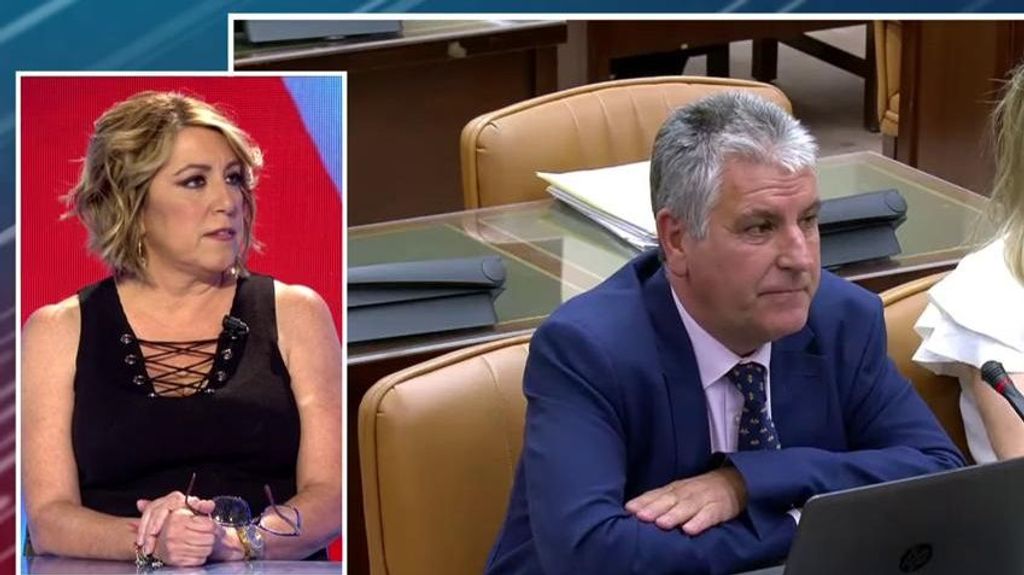 Susana Díaz se indigna con el chiste de un diputado de VOX a Villarejo