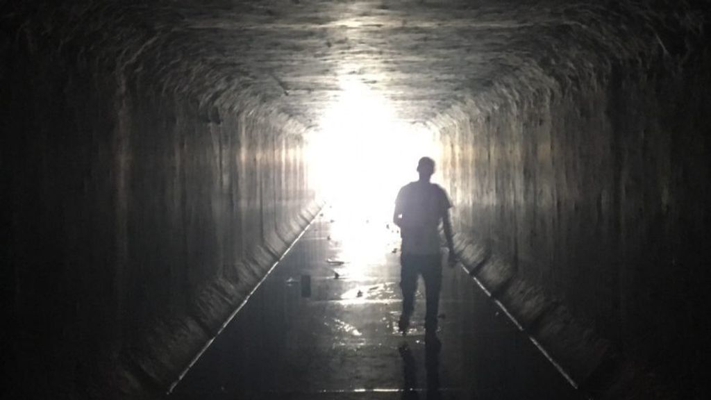 Tunel de alcantarillado en Las Vegas