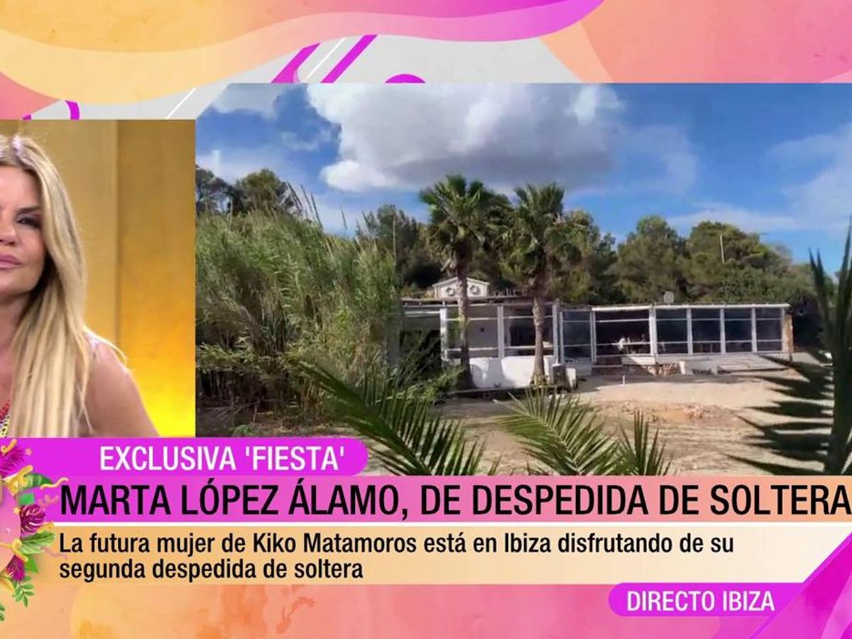 Marta López, pillada de despedida de soltera en Ibiza: 