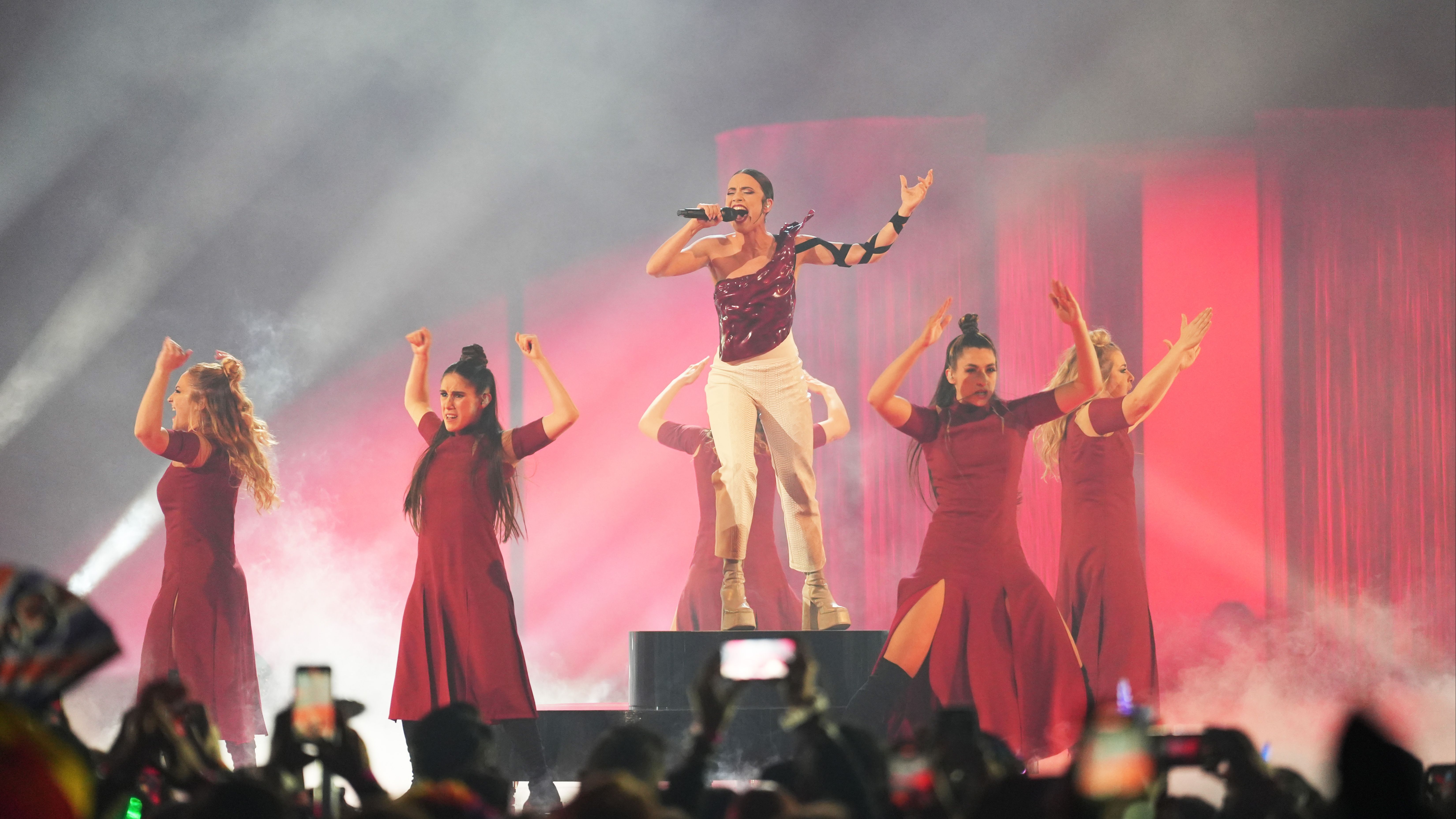 Blanca Paloma durante su actuación en Eurovisión 2023