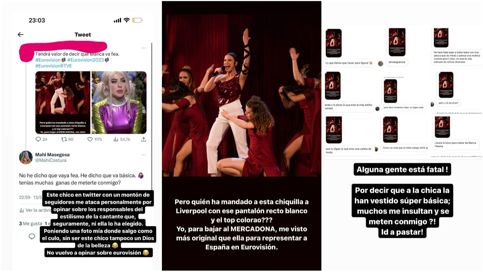 El criticado comentario de Mahi Masegosa acerca de Blanca Paloma en Eurovisión