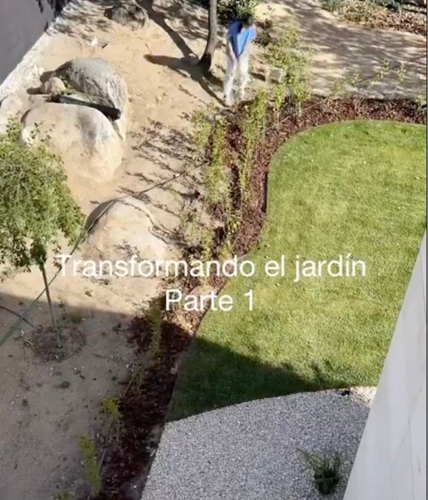 El proceso de reforma del jardín de Marta y Diego