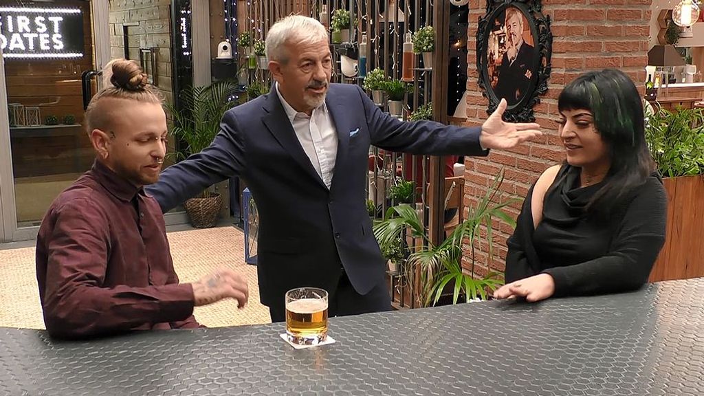 Ángel y Lisette durante su cita en 'First Dates'