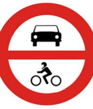 Entrada prohibida a vehículos de motor