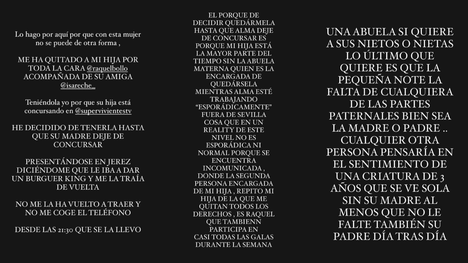 Juan José Peña pone en manos de la justicia la situación que tiene con su hija