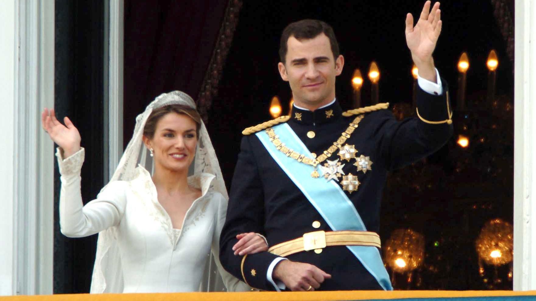 Letizia y Felipe el día de su boda