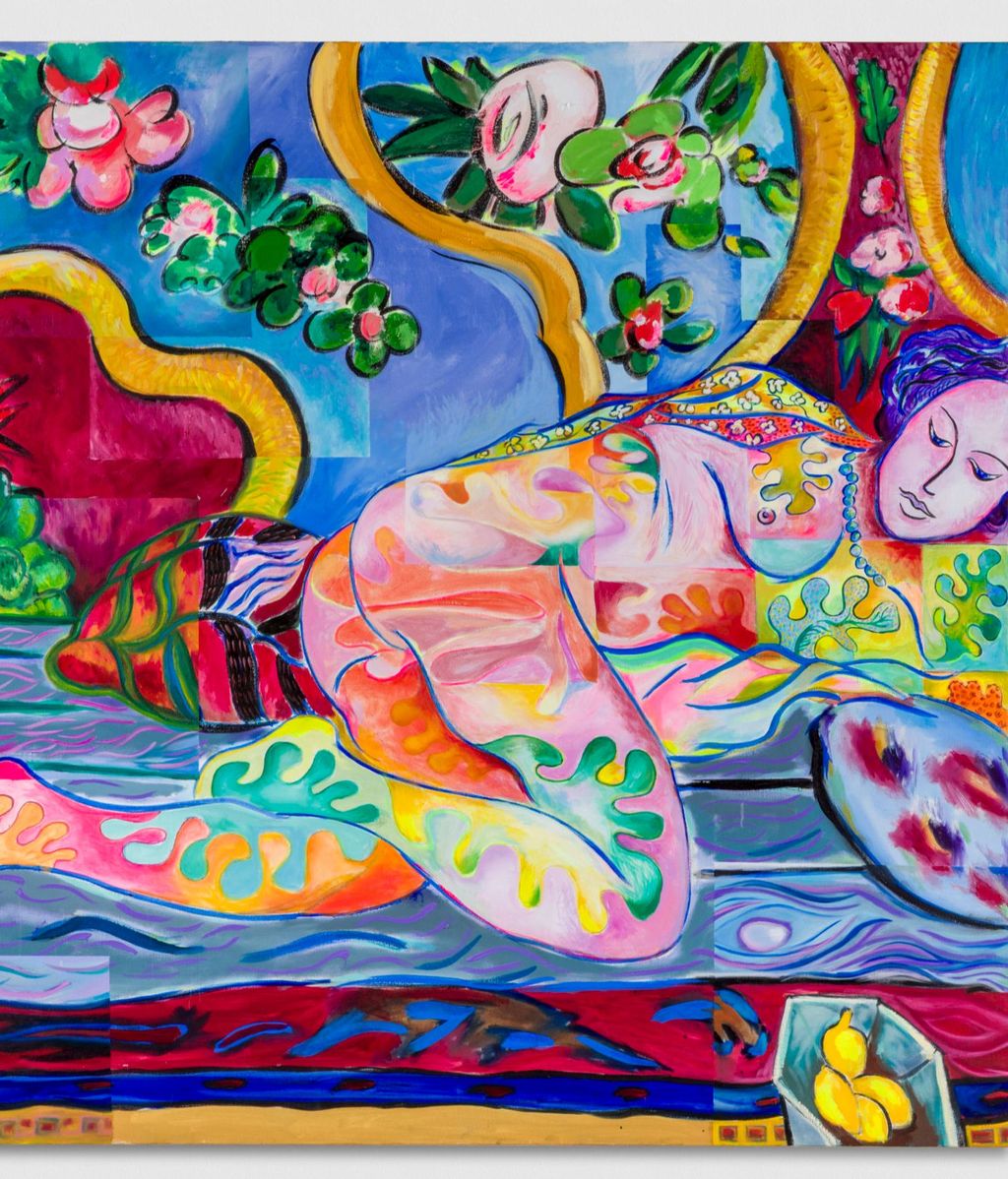 'Matisses muse' (2017). El actor lleva décadas pintando cuadros de impronta surrealista y colorida.