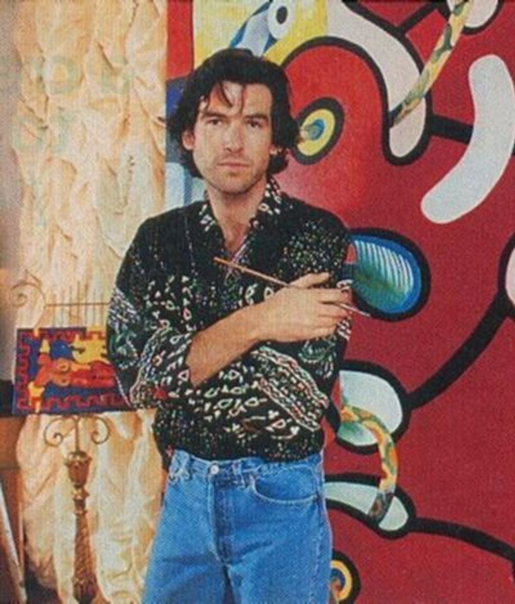 Retrato del artista en su estudio, a mediados de los 90.