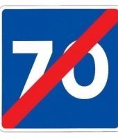 Señal fin de velocidad máxima aconsejada