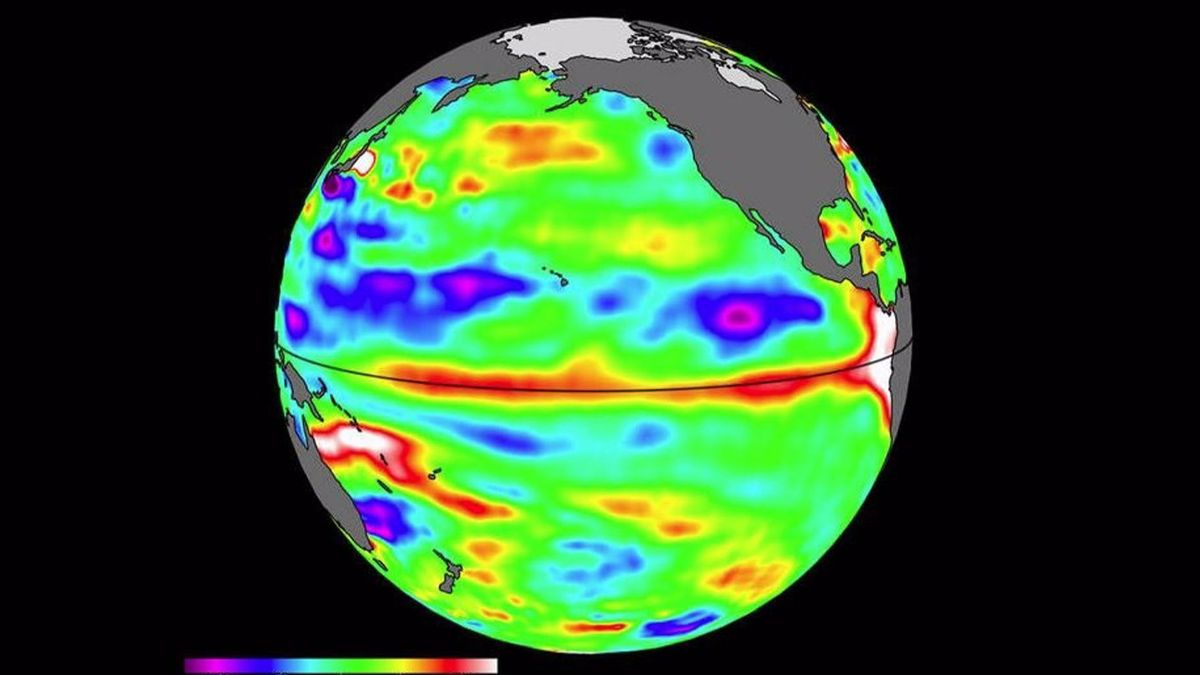 Señales tempranas de El Niño en el nivel del mar, un fenómeno climático periódico