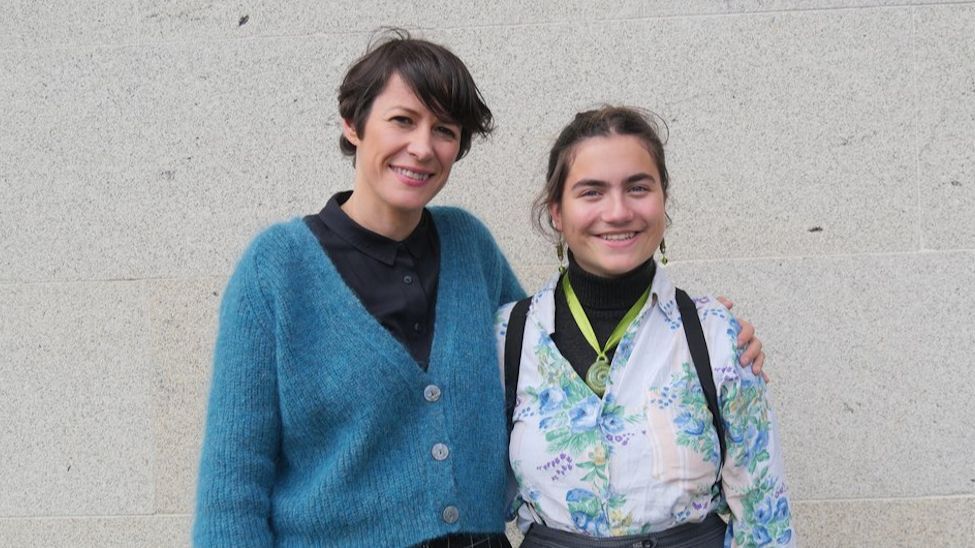 Ada Blanco con la portavoz nacional del BNG, Ana Pontón.