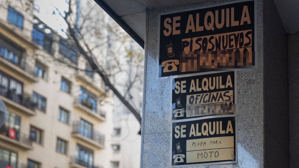 Carteles de vivienda en alquiler