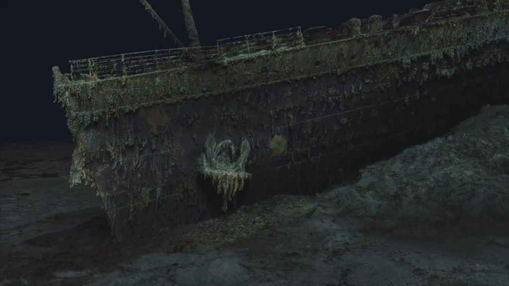 El Titanic, visto como nunca gracias a una espectacular reconstrucción en 3D de su estado actual