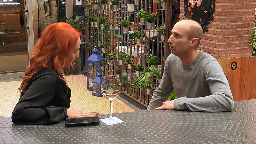 Estefanía y Joaquín durante su cita en 'First Dates'