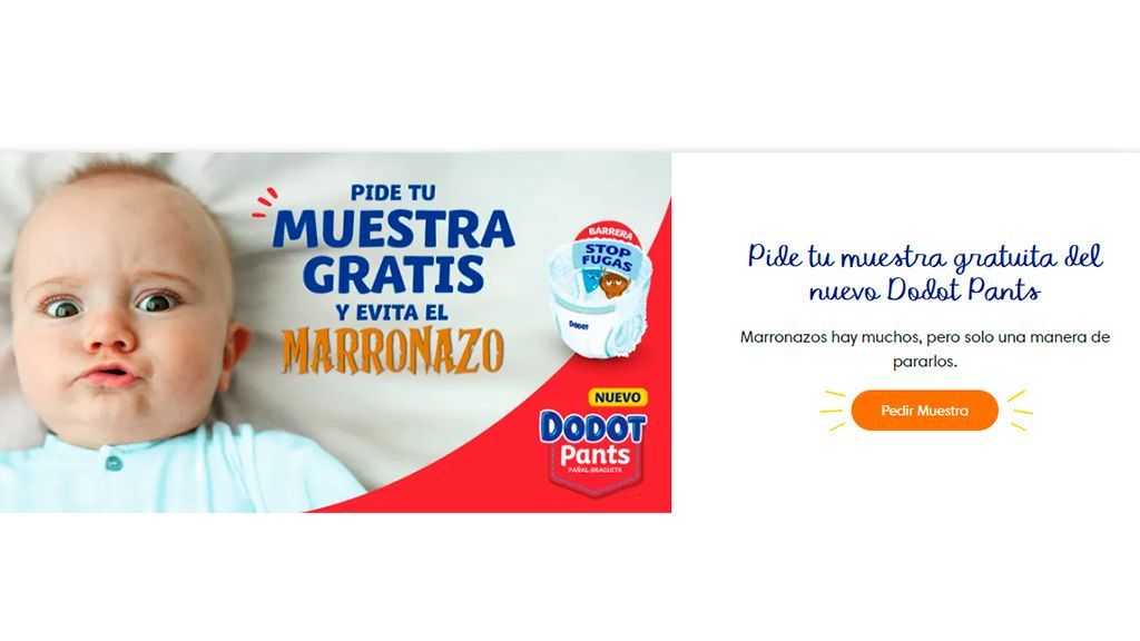 ¡Hazte ya con tu muestra gratuita del nuevo Dodot PANTS!