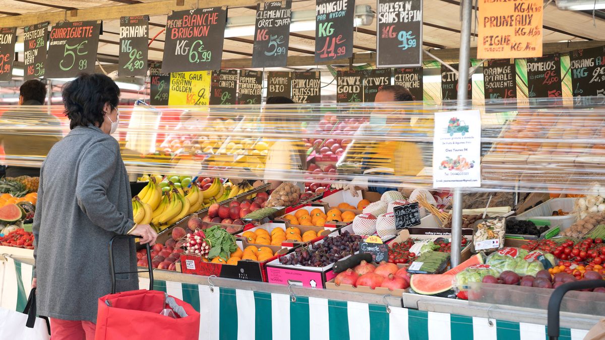 Mercado en la localidad francesa de Saint-Germain-en-Laye