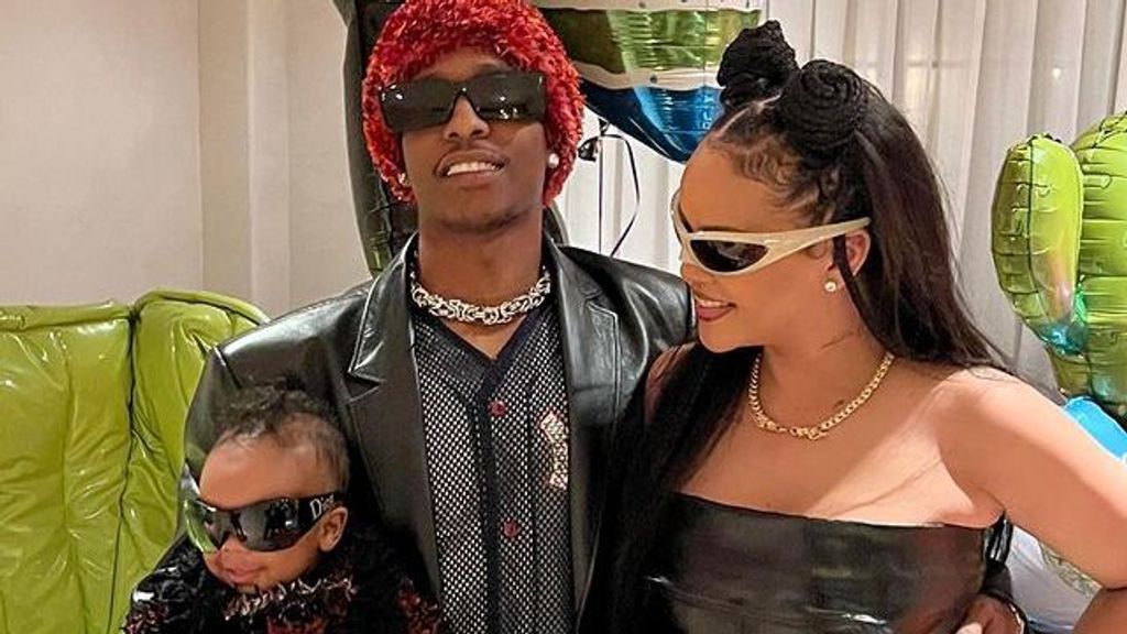 Rihanna, A$AP Rocky y su primer hijo RZA
