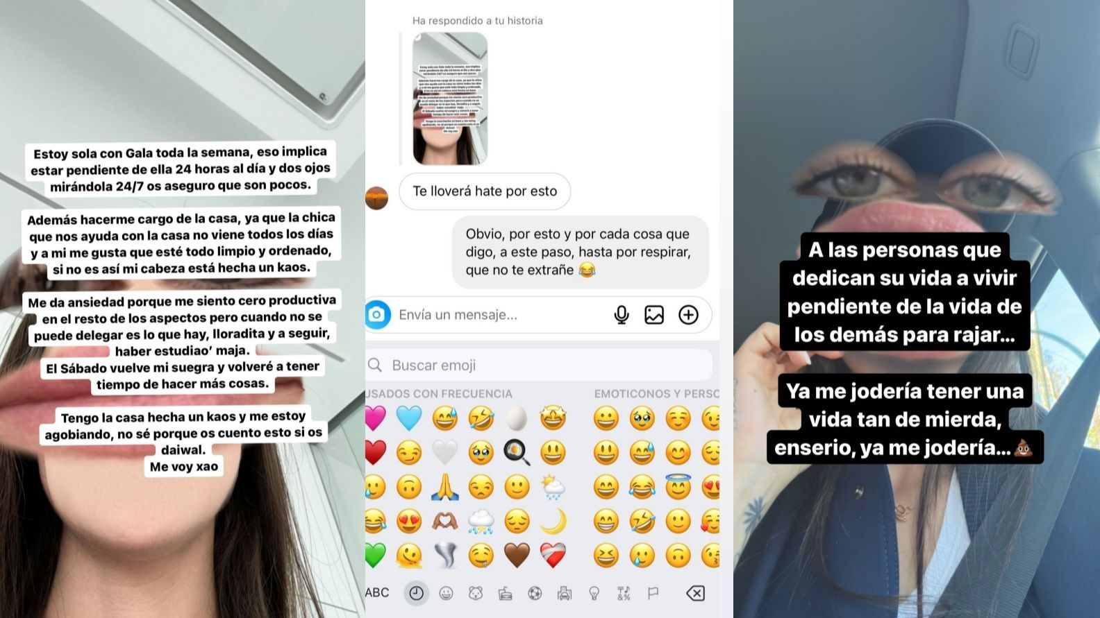 Violeta habla del problema que tiene al verse sola en casa