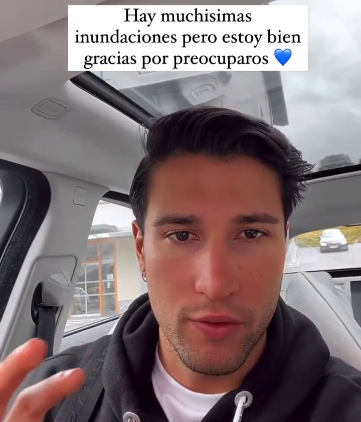 Gianmarco Onestini informa sobre su situación tras las inundaciones en Italia