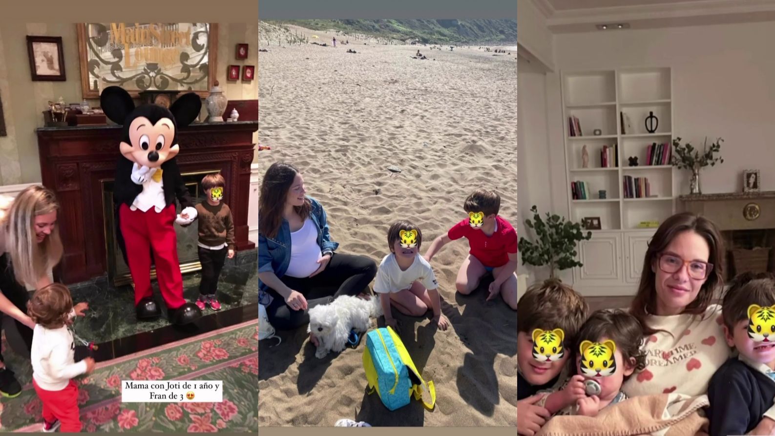 Jessica Bueno posa con sus hijos