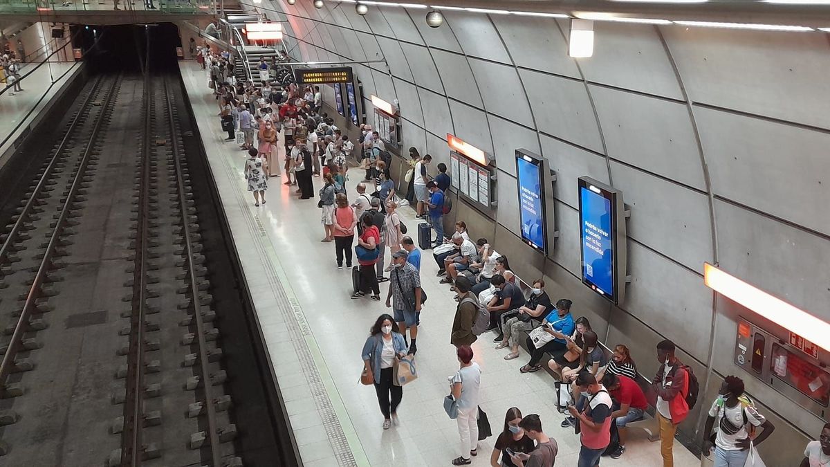 Estación de metro en Bilbao