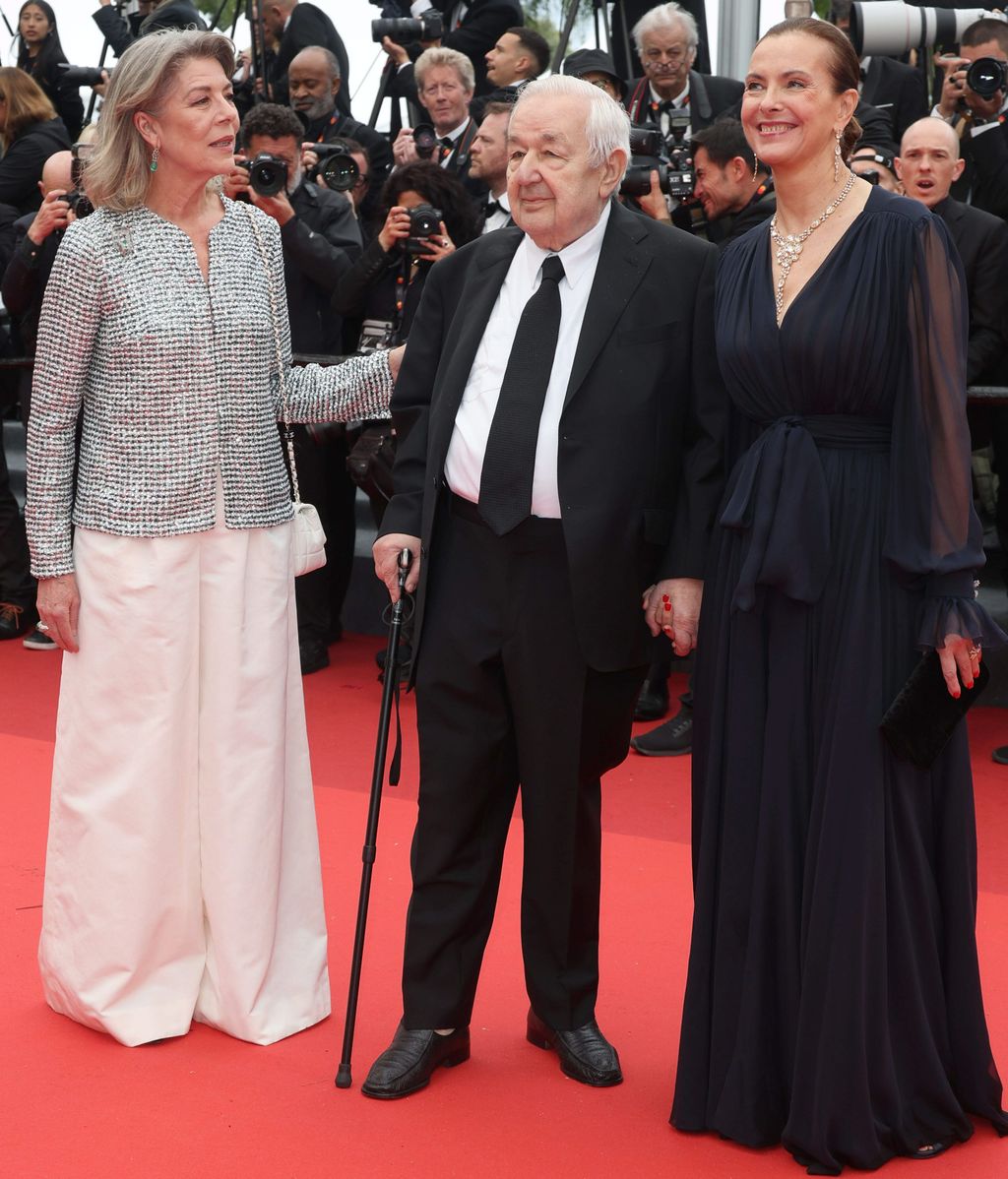 Carolina de Mónaco, Michel Bouquet y Carole Bouque