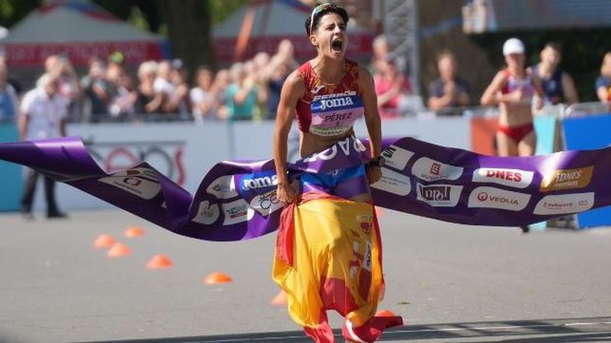 España, doble campeona de Europa, con récords, de 35 kilómetros marcha por equipos