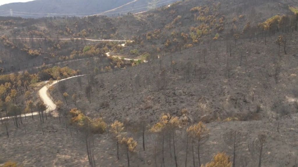 Estabilizado el incendio de Las Hurdes, Cáceres: se han calcinado 9.000 hectáreas