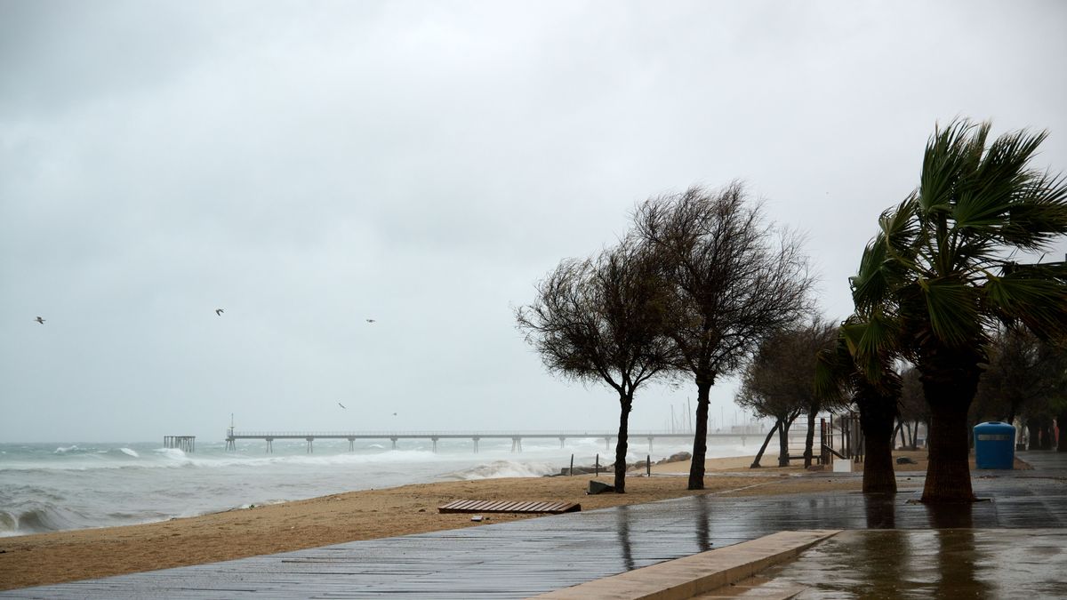 EuropaPress 4972424 vista paseo maritimo badalona afectado lluvias febrero 2023 badalona