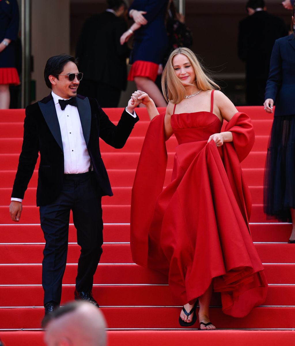 Jennifer Lawrence, en la alfombra roja del Festival de Cannes