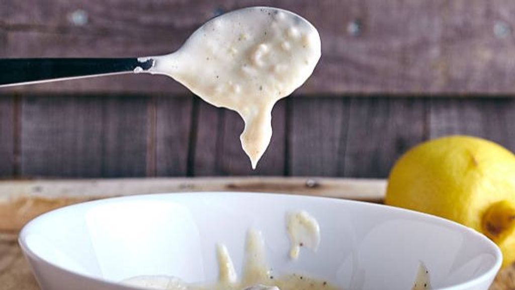 La mayonesa se puede cortar con facilidad