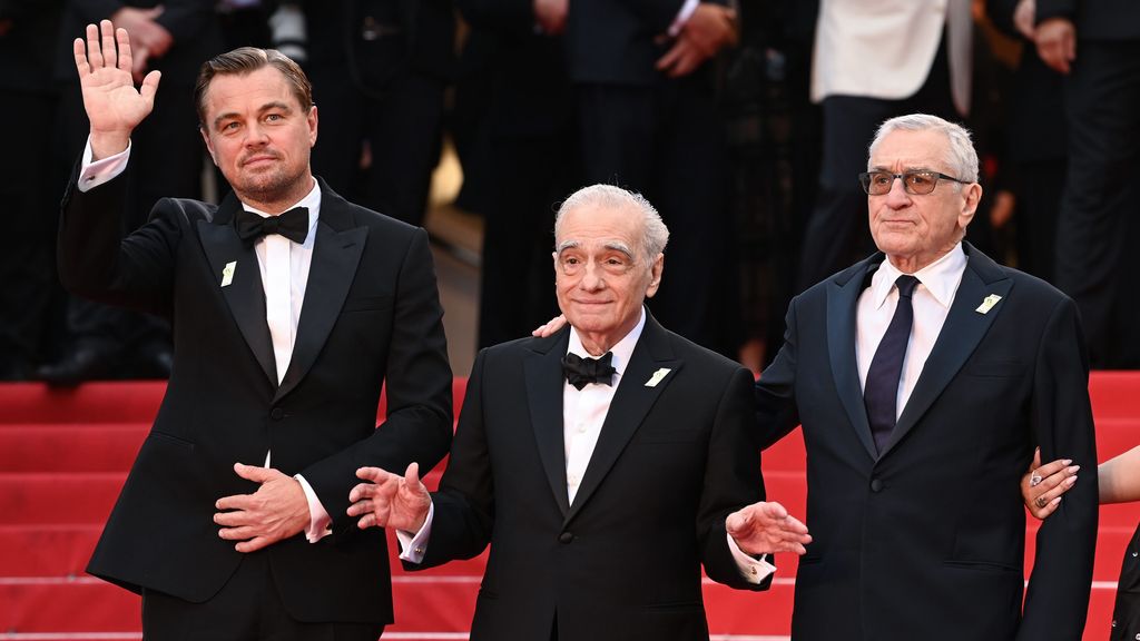 Leonardo DiCaprio, Martin Scorsese y Robert De Niro presentan en Cannes 'Killers of the Flower Moom'