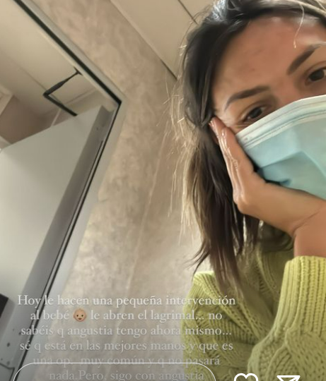 Laura Matamoros, angustiada por la operación de su hijo