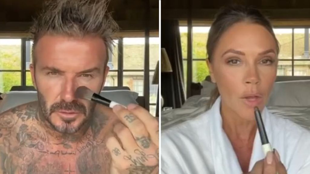 David Beckham arrasa con este tutorial de maquillaje a lo Victoria Beckham