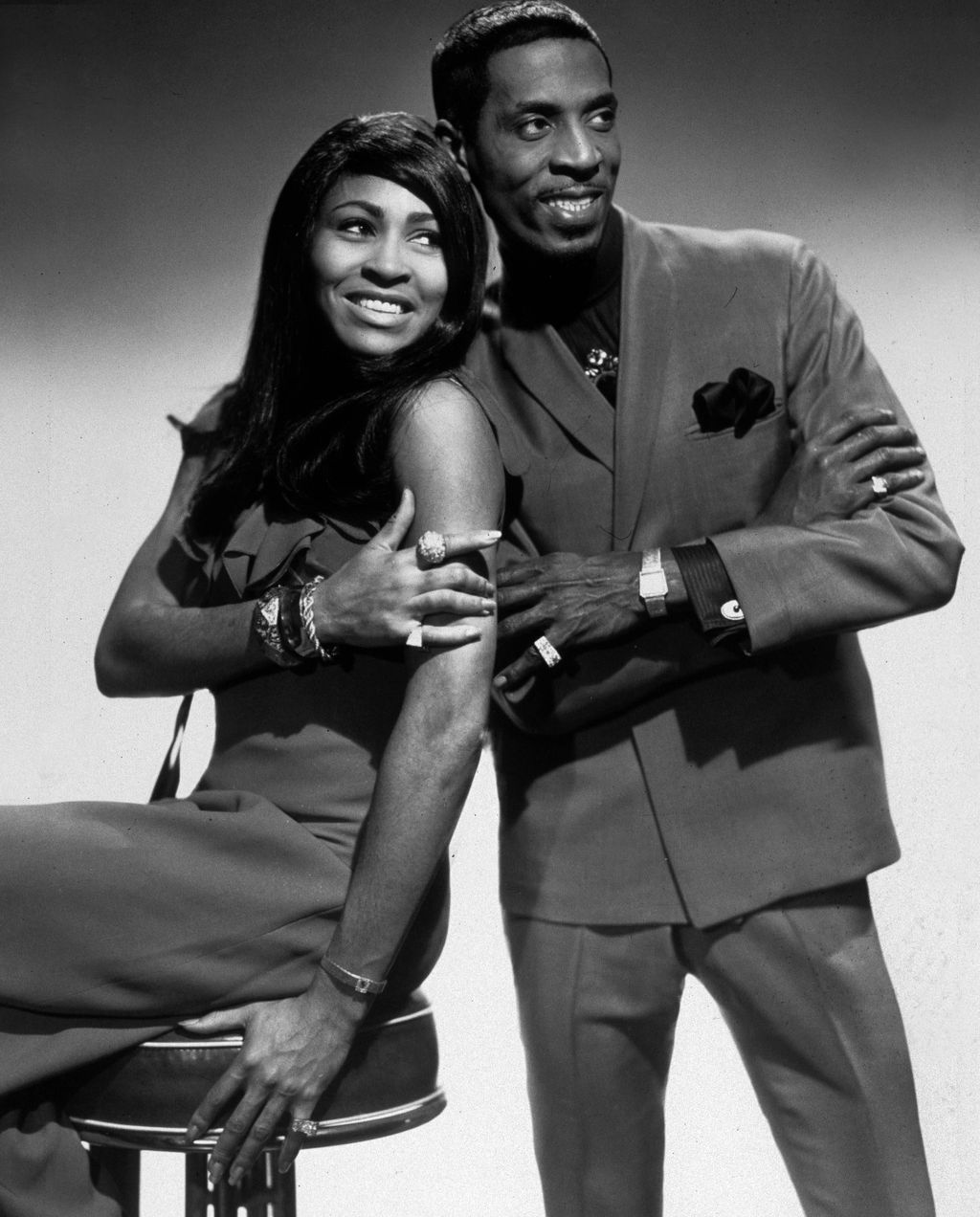 Tina e Ike Turner, su primer marido, en 1965