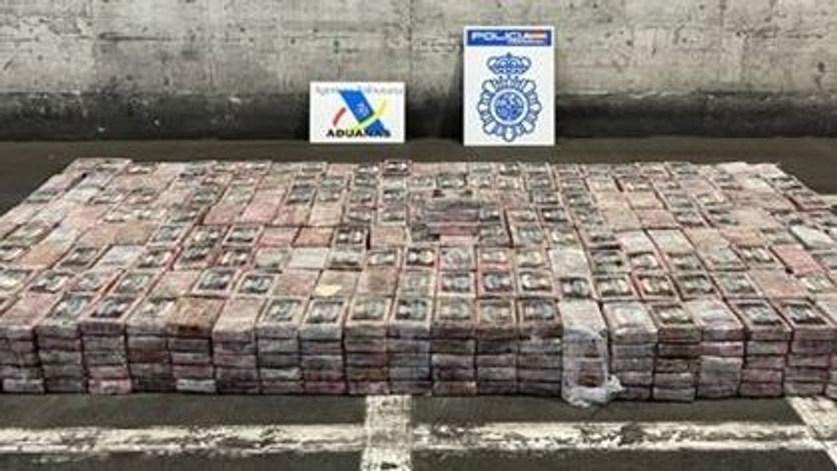 Imagen de la cocaína incautada en los puertos de Barcelona y Valencia Imagen de la cocaína incautada en los puertos de Barcelona y Valencia