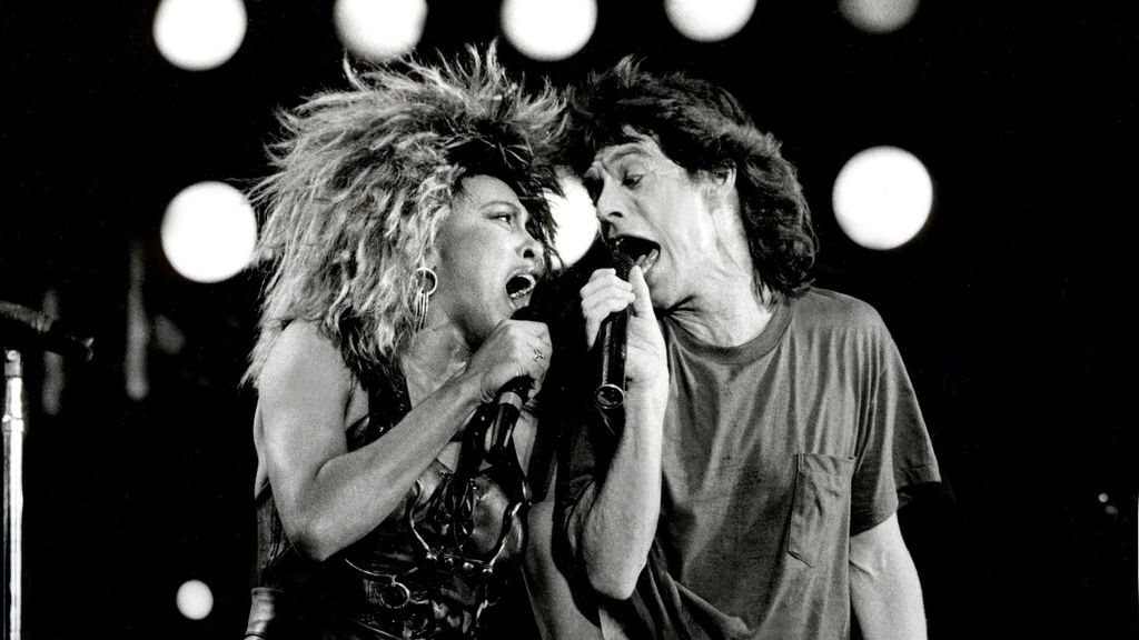 Tina Turner y Mick Jagger