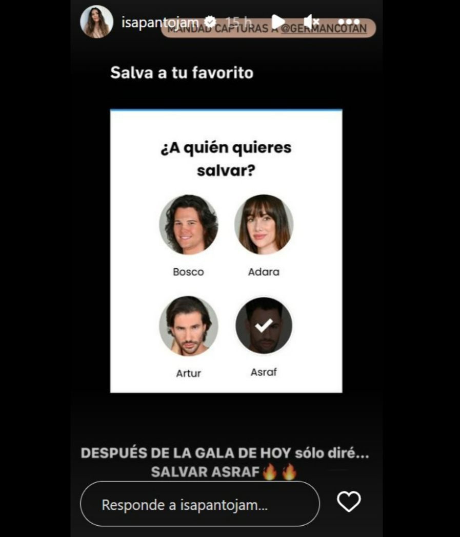 El story de Isa Pantoja