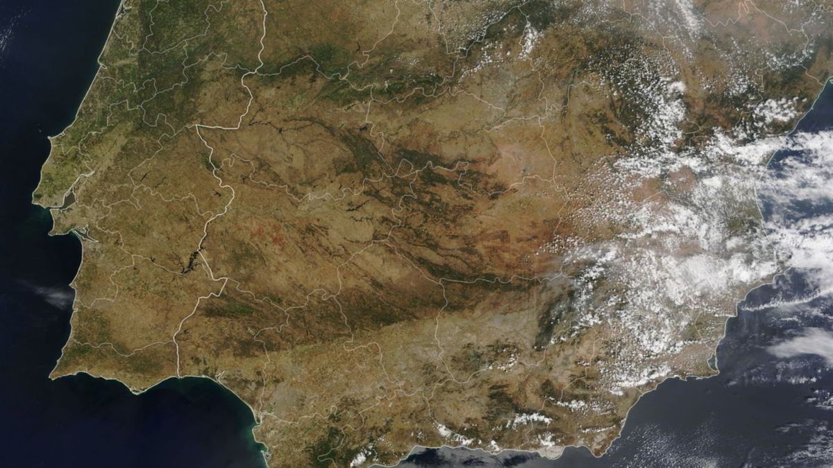 La NASA muestra los efectos de la sequía en España