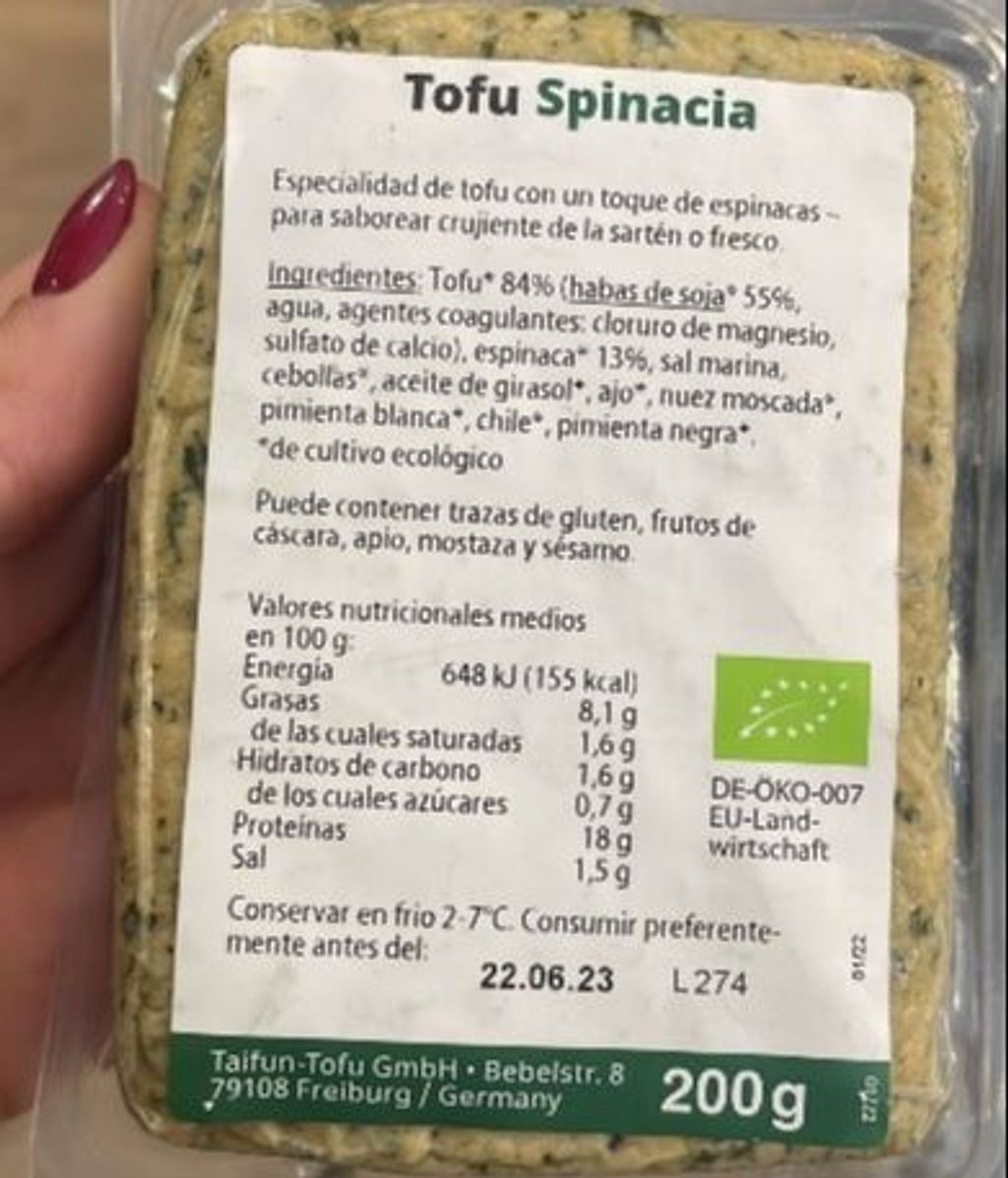 Alerta alimentaria: piden no consumir este tofu por presencia de fragmentos metálicos