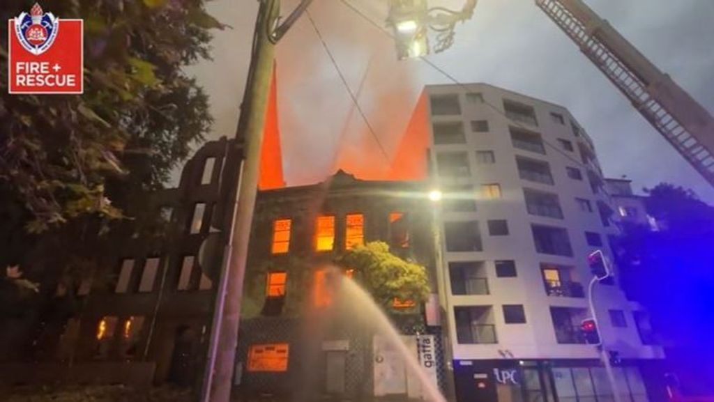 Incendio en un edificio de Sídney