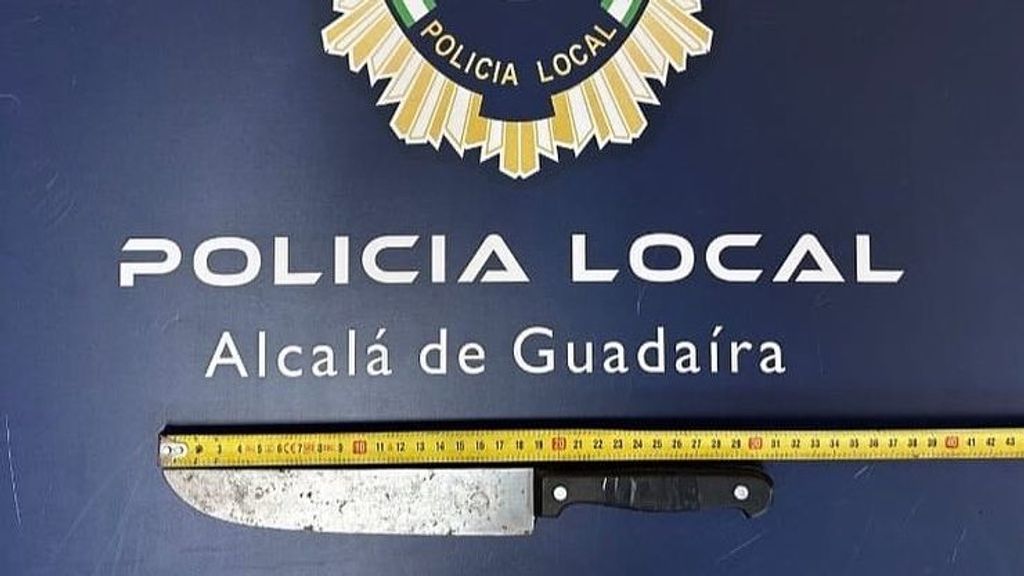 Cuchillo de grandes dimensiones intervenido en Sevilla