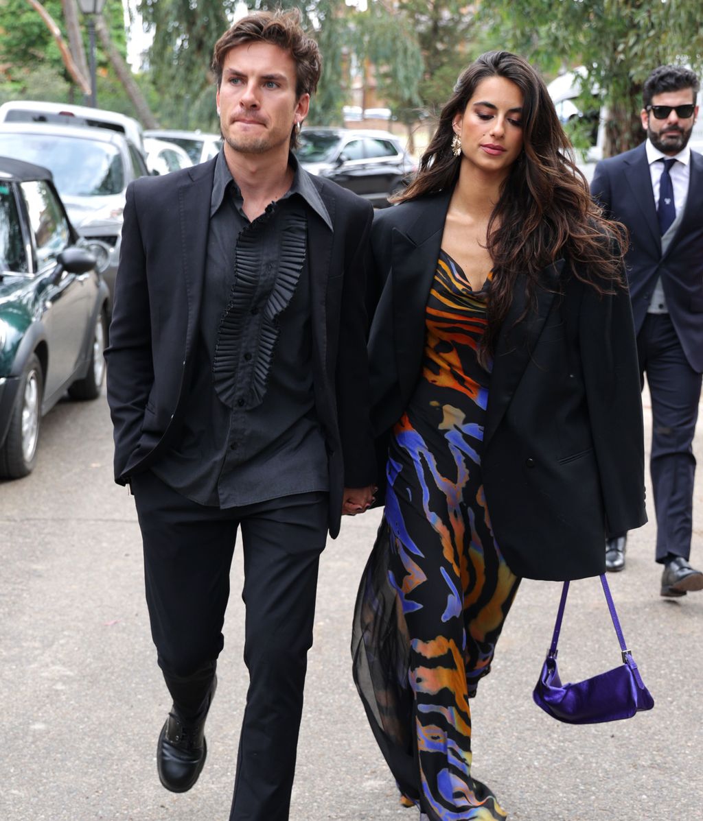 Begoña y Andrés, de la mano en la boda de Willy Bárcenas