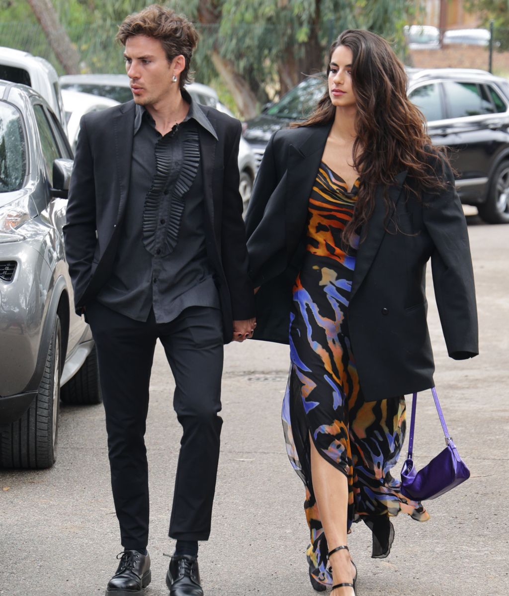 Begoña y Andrés, de la mano en la boda de Willy Bárcenas