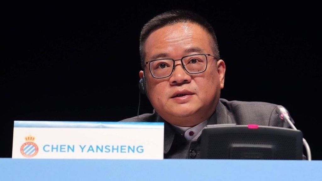 El presidente del RCD Espanyol, Chen Yansheng