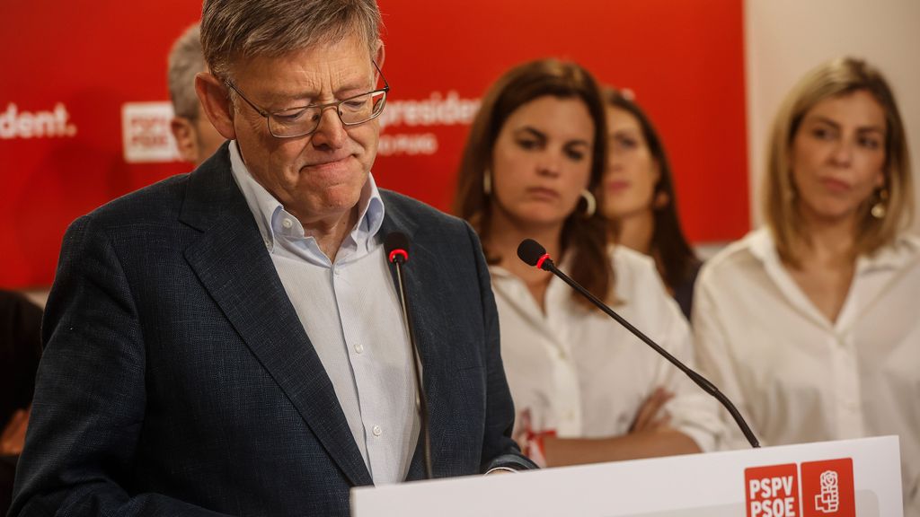 El presidente valenciano, Ximo Puig, tras perder las elecciones