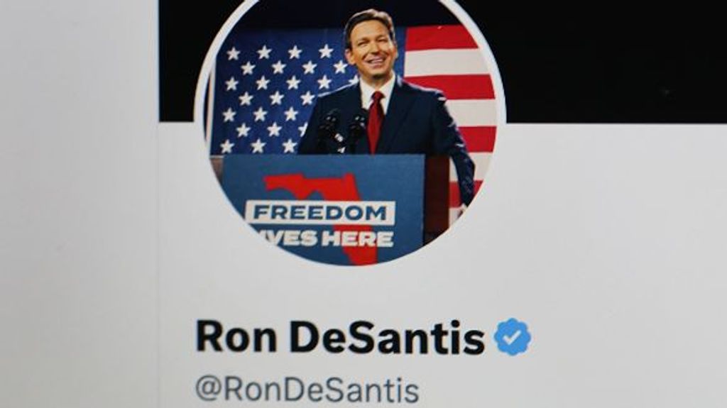 Imagen del twitter de campaña de Ron DeSantis