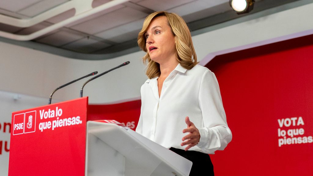 La portavoz del PSOE, Pilar Alegría, valora los resultados del 28M